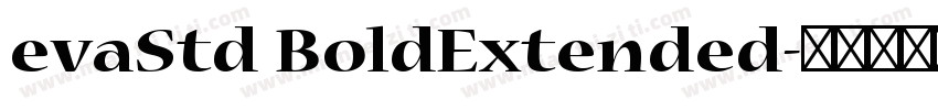 evaStd BoldExtended字体转换